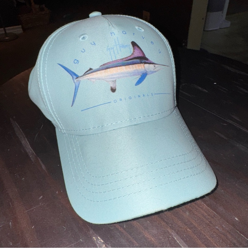 Guy Harvey Marlin Fishing blue Baseball Cap Hat by Afico fish adjustable Unisex